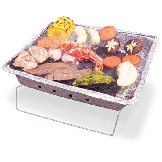 4個セット 【割安】インスタントBBQコンロ HAC2123 □□ M7HAC バーベキューコンロ 準備も片付けも簡単 ピクニック 使い切り グランピング 燃焼時間約1時間