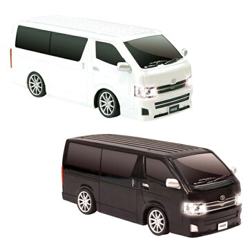 RC Toyota HIACE HAC1403 □□ N4 HAC ラジコン 正規ライセンス品 ミニバン バン ワンボックス プラモデル ライト点灯 電池式 ホワイト ブラック モデルカー コレクション カッコいい クラシック 男の子 子供 キッズ ギフト ハック タミヤ プレゼント