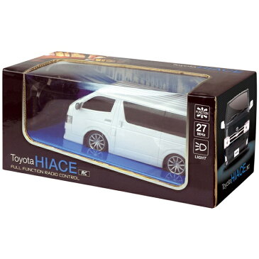 RC Toyota HIACE HAC1403 □□ N4 HAC ラジコン 正規ライセンス品 ミニバン バン ワンボックス プラモデル ライト点灯 電池式 ホワイト ブラック モデルカー コレクション カッコいい クラシック 男の子 子供 キッズ ギフト ハック タミヤ プレゼント