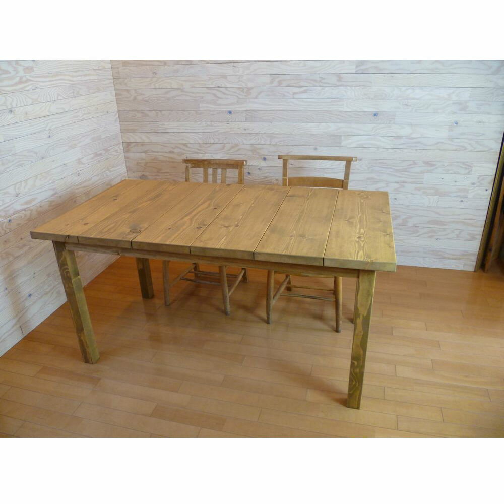 セーヴルテーブル 1370 ミドルブラウン パイン無垢材 ■■ bosky テーブル パイン 木 木製 アンティーク..