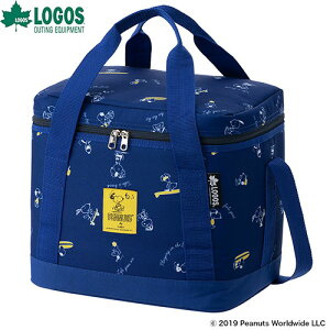 SNOOPY ソフトクーラー15L 86003689 □□ PR7 LOGOS ロゴス スヌーピー ピーナッツ 保冷バッグ エコバッグ クーラーボックス コンパクト 折りたたみ キャンプ 買い物 レジャー アウトドア 軽量 プレゼント （100）