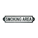 サインプレート アメリカンIRON SIGN ''SMOKING AREA'' 2428 □□ AR3DULTON ダルトン ドアプレート スモーキングエリア ...