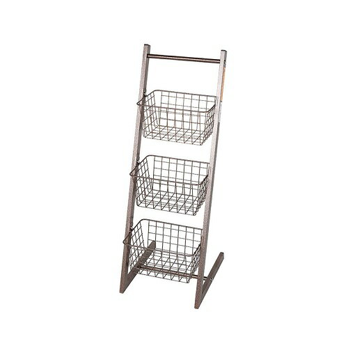 ●●スランティング ワイヤ ラック S ブロンズ SLANTING WIRE RACK S H. BRONZE h20-0282s ■■ DULTON ダルトン ワイヤーラック 棚 バスケット付き 植物 日用品 リビング 玄関 プレゼント 《メーカー直送》（160）