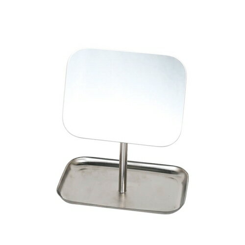 RECTANGLE MIRROR WITH TRAY W18 k855-1098 ■■ DULTON ダルトン ミラー 鏡 トレイ アクセサリー 小物 スクエア ミラースタンド シルバー シンプル （80）