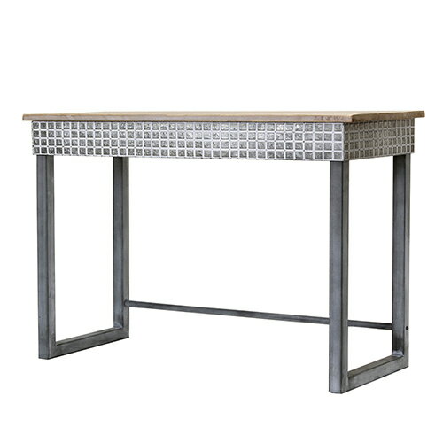 ●●SCANDINAVIAN メタルスタンドウッドテーブル FJGK2950 ■■ SPICE スパイス テーブル 机 ウッド タイル風 シャビーシック 室内用 ガーデニング おしゃれ ディスプレイ ショップ ギフト 《メーカー直送》（200）のサムネイル