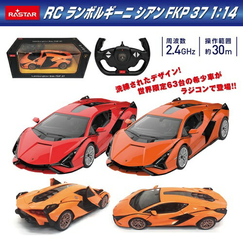 オンロードカー ランボルギーニ シアン FKP 37 RC 1:14 5335 □□ I2 トップエース ラジコン レッド ラジコンカー 車 外車 外国車 車 高級車 くるま おもちゃ 子供 おとな コレクション 男の子 誕生日 クリスマス プレゼント ギフト（140）