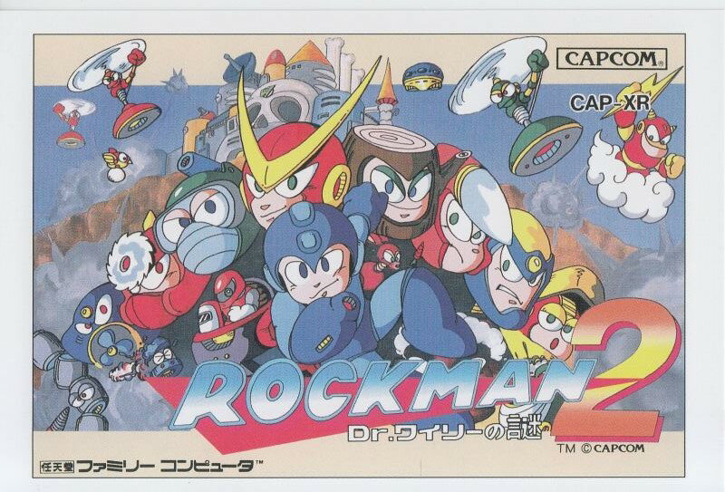 【新品】 ニンテンドークラシックミニ ファミリーコンピューター特典 ポストカード ロックマン2 Dr.ワイリーの謎