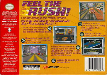 【中古】 N64　北米版 SAN FRANCISCO RUSH EXTREME RACING