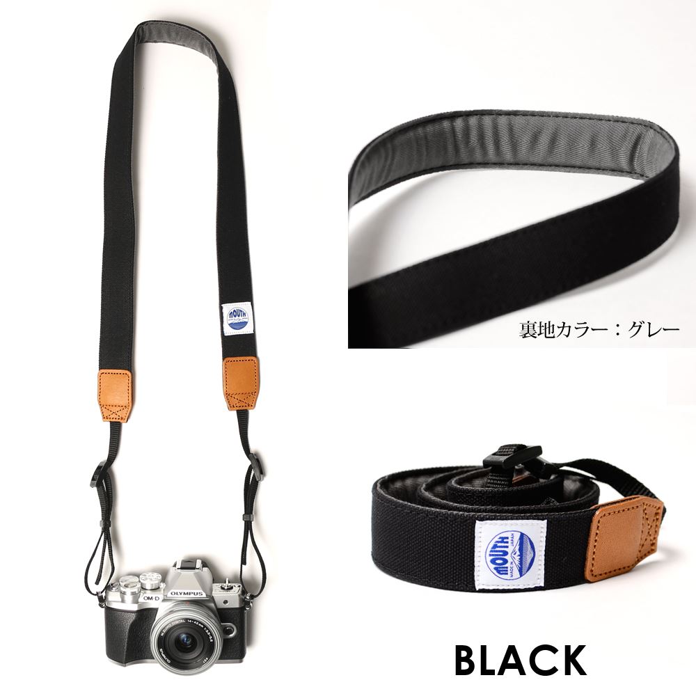 カメラストラップ 一眼レフ ミラーレス Delicious Camera Strap 30ミリ MJC13028-30mm MOUTH マウス 男女兼用 日本製 おしゃれ 帆布 カメラ女子 キャンバス かわいい カメラ ネックストラップ