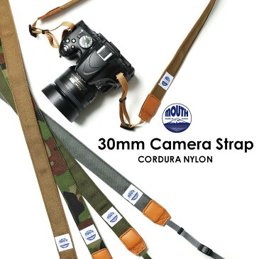 カメラストラップ 一眼レフ ミラーレス 30ミリ Delicious Camera Strap MJC13029-30mm MOUTH マウス CORDURA コーデュラナイロン 男女兼用 日本製 おしゃれ 帆布 カメラ女子 キャンバス かわいい カメラ ネックストラップ