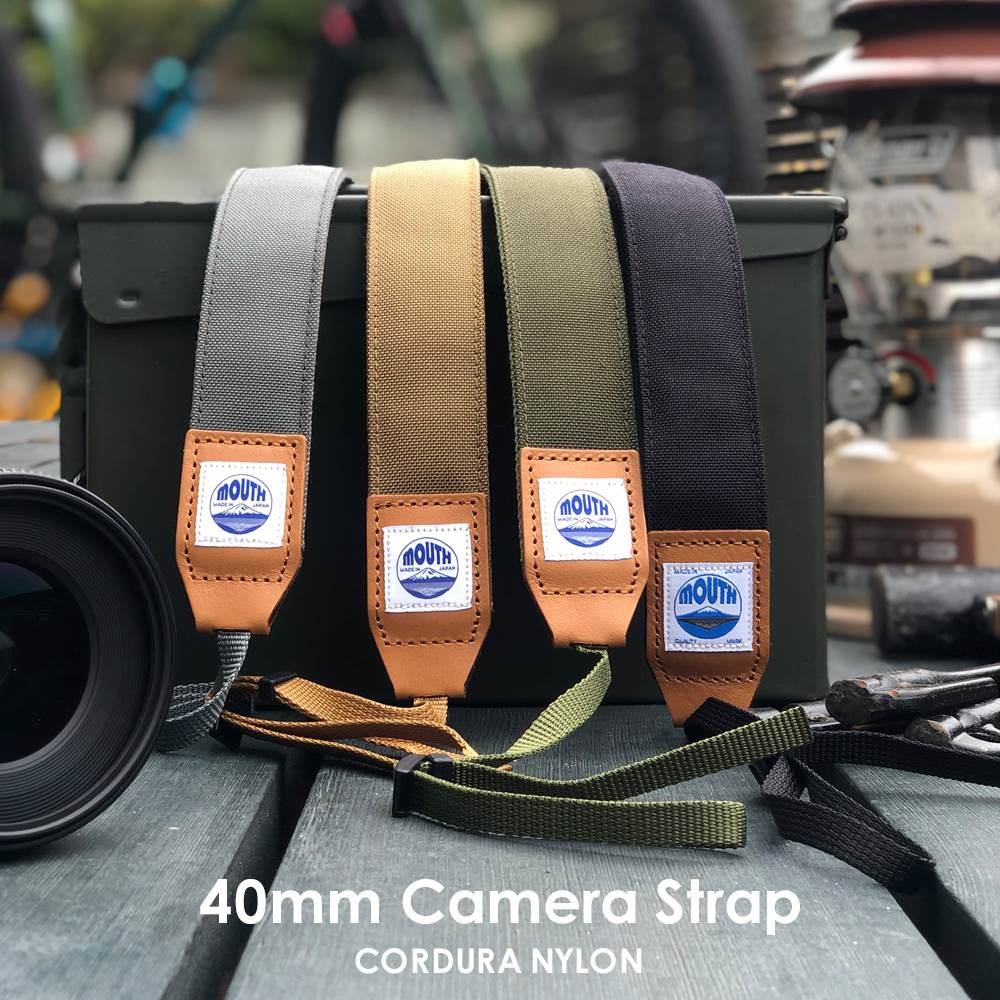 カメラストラップ 一眼レフ ミラーレス 40ミリ Delicious Camera Strap MJC13031-40mm MOUTH マウス CORDURA コーデュラナイロン 男女兼用 日本製 おしゃれ 帆布 カメラ女子 キャンバス かわいい カメラ ネックストラップ