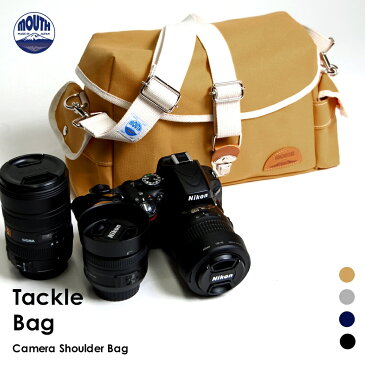 一眼レフ カメラバッグ ショルダーバッグ 女子 カメラケースセット Delicious Tackle Bag デリシャス タックルバッグ MJS14035 MJC12024 MOUTH マウス レトロ おしゃれ 日本製 大阪製 男女兼用 ペア キャンバス 帆布 メンズ レディース