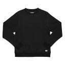 クローム イシュー フリース クルー CHROME ISSUED FLEECE CREW BLACK メンズ スウェット AP490BK