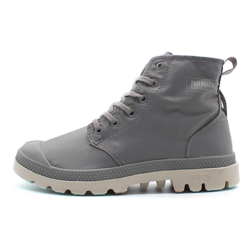 ySALEz pfBE pp nC V[J[ Cg vX EH[^[v[t vX PALLADIUM PAMPA HI SEEKER LITE+ WP+ GRAY FLANNEL Y fB[X u[c hV[Y 77856-071