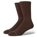 X^X \bNX STANCE SOCKS C ICON Y \bNX BROWN M311D14ICO#BRN