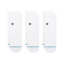 スタンス アイコン クゥオーター 3パック STANCE ICON QUARTER 3 PACK WHITE メンズ レディース ソックス 3Pセット A356...