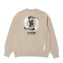 クローム ウルトラ ストレッチ クルー マーク CHROME ULTRA STRETCH CREW MHAK GREIGE メンズ スウェット JP252GRGE