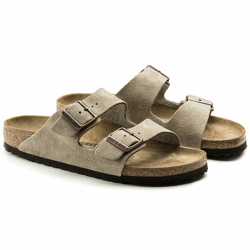 ビルケンシュトック アリゾナ スエードレザートープ BIRKENSTOCK Arizona Suede Leather Taupe レディース サンダル ナロー幅 0051463