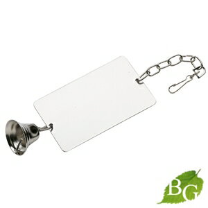 イタリアferplast社製 PA 4244 鳥 おもちゃ バードトイ 鏡 ミラー M 簡単取り付け 鈴付き 吊り下げ式 中型