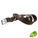 イタリアferplast社製 本格ブルレザー使用 革 犬具 VIP CW25/45 犬用 首輪 首回り37から45cm クビワ 犬 くびわ