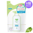 牛乳石鹸 カウブランド 無添加 シャンプー さらさら 380mL 詰替×6個セット