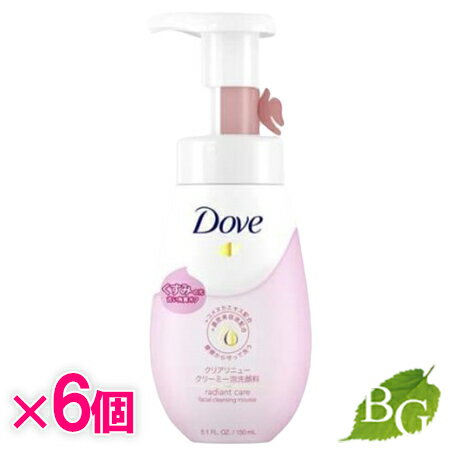 【送料無料】ダヴ Dove Dove クリアリニュー クリーミー泡洗顔料 本体 150ml×6個セット 1