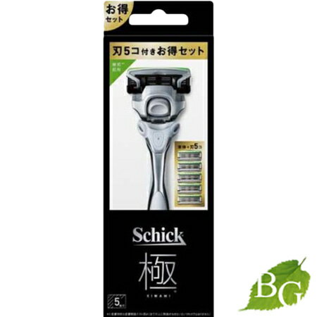 シック キワミ 敏感肌 コンボパックホルダー 本体+刃(5個付)×1セット