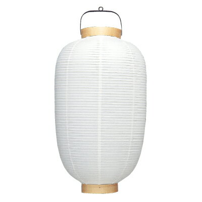 葬儀用 使い切りタイプ 14号長 白 洋紙提灯 | Tm114 42×80cm 柾輪 葬祭用 ちょうちん (T603)