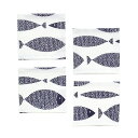【5h限定12%OFF】【ゆうパケット配送】 コースター 4枚セット ラミネート ブルーフィッシュ フィッシュ マリン 魚柄 おしゃれ 布 キッチン雑貨 プレゼント デザイン 防水 ビニール シンプル 雑貨 キッチングッズ インテリア 水滴 グラス タンブラー