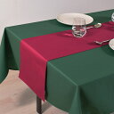 【今だけ10%OFF】テーブルランナー テーブルセンター 30cm×100cm リバーシブルタイプ T Cチノクロス ボルドー 無地 シンプル 洗濯 織物 食卓...