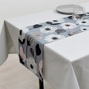 テーブルランナー テーブルセンター (30cm×130cm) ラミネートタイプ ノルディックガーデン 北欧 モダン 洗濯 織物 撥水 食卓 ギフト クロス 高級 キッチン マット おしゃれ ランナー テーブルウェア テーブル小物