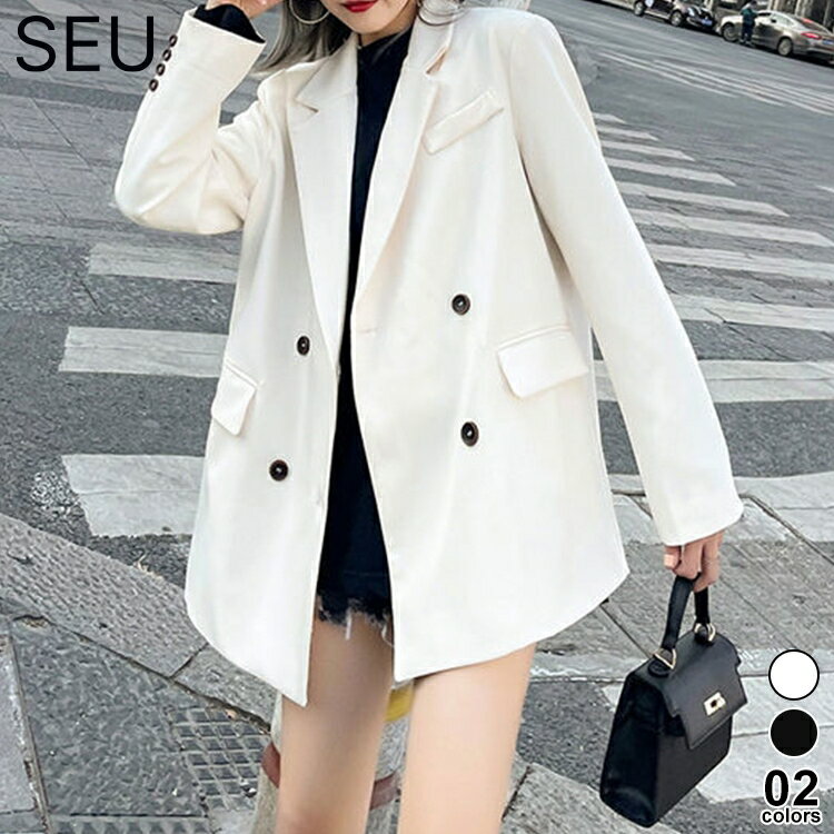 Rakuten - テーラードジャケット レディース 夏 薄手 テーラード ジャケット アウター オフィスカジュアル 大きいサイズ きれいめ 長袖 テーラードジャケット きれいめカジュアル ゆったり 体型カバー SEU seu26ht1024