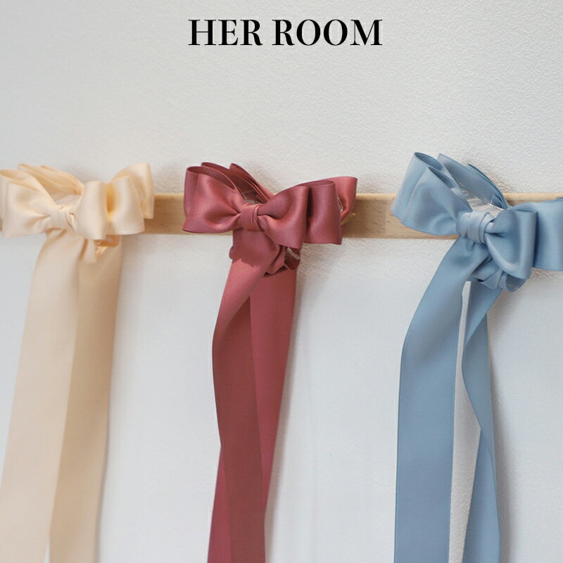 パステルカラーサテンリボンヘアクリップ クリアアクリルベース ミニマルエレガント 20 代クールガール デートアフタヌーン バレンタインギフト 自己へのご褒美 ...