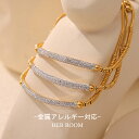 【無料ギフトラッピング】シンプルブレスレット ステンレス 太め つけっぱなし 金属アレルギー キュービックジルコニア 18kコーティング ビーズチェーン 太め メタル 大人 ゴールド アクセサリー おしゃれ カジュアル キラキラ レディース メンズ 男女兼用 ユニセックス