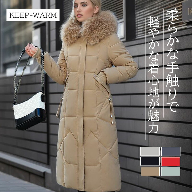 中綿コート レディース 軽い ダウンジャケットフード付き ロングコート レディース 冬 中綿 コート アウター ベンチコート フード付き 大きいサイズ カジュア...