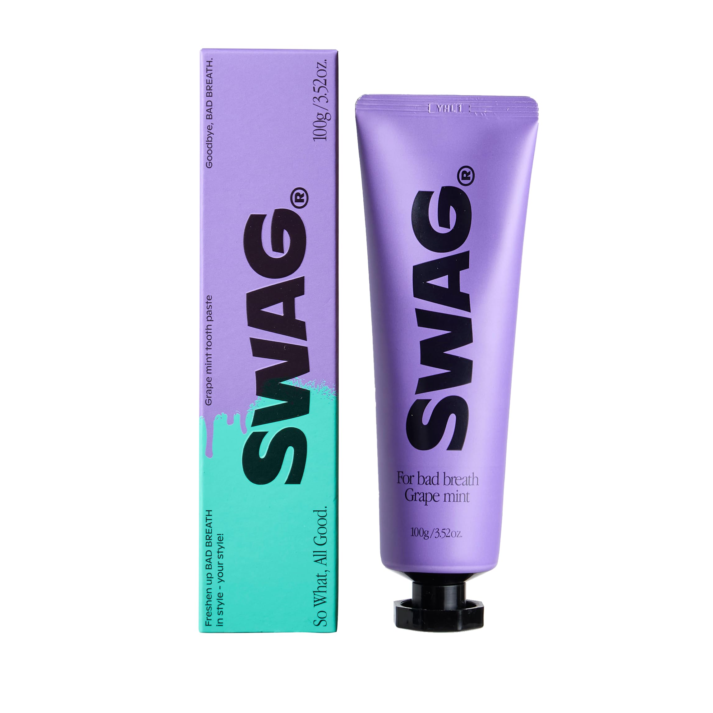 乐天商城 - SWAG スワッグ 歯磨き粉 グレープミント 100g 口臭ケア キシリトール配合 ハミガキ粉 大人用 オーラルケア 西海岸デザイン