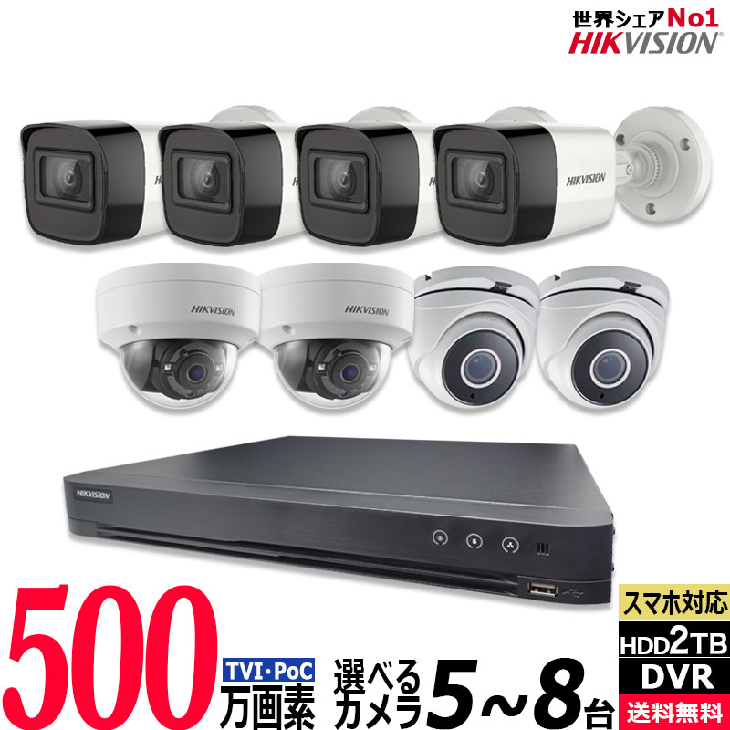 500 ȥ饻å PoC ʥ Ⲱ58 쥳HDD2TB 8chDVR HIKVISION Ÿ ޥ۴ƻ 500POC-SET-8CH