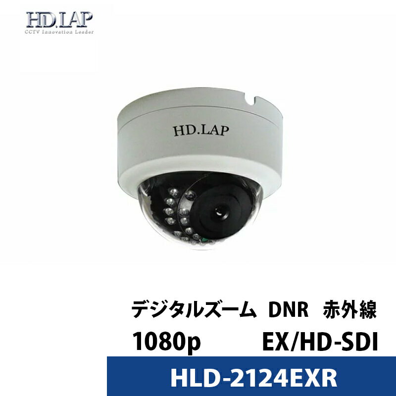 HD.LAP 防犯カメラ 屋内用 ドーム型 赤外線 IR-LED HD-SDI 3.6mm 監視カメラ 屋内用 CMOSセンサー搭載 HLD-2124EXR 【送料無料】【あす楽対応】