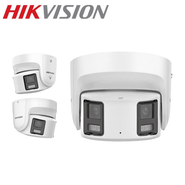 Rakuten - 【提携倉庫】[HIKVISION] [IP-8M] 24時間カラーデュアルレンズパノラマIPカメラ/DS-2CD2387G2P-LSU/SL/侵入検知ライト＋警告アラーム/LED 30M/SDカード可/H.265+/PoE/防水