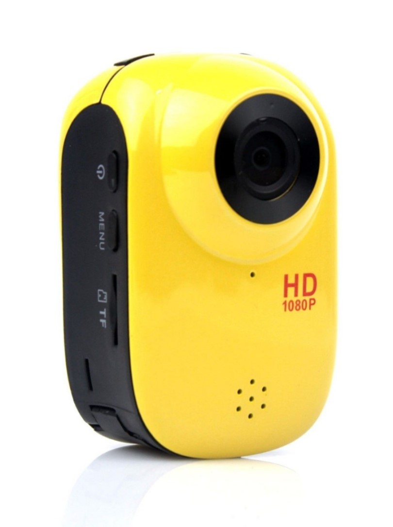 ウエラブルスポーツ用ハイビジョンカメラ（黄色）