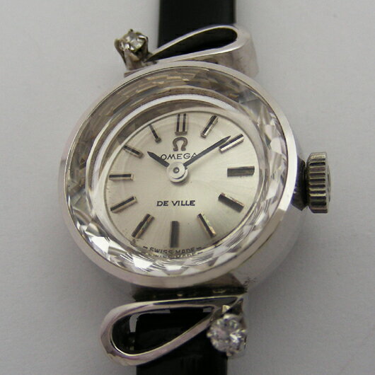 OMEGA DE VILLE　カットガラス 14K無垢 ビンテージ　美品　1960年代 手巻き USED