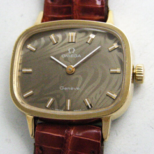 OMEGA GENEVE　レディース　アート文字盤　 テレビ型　手巻 ヴィンテージ 19670年代 USED　OH済