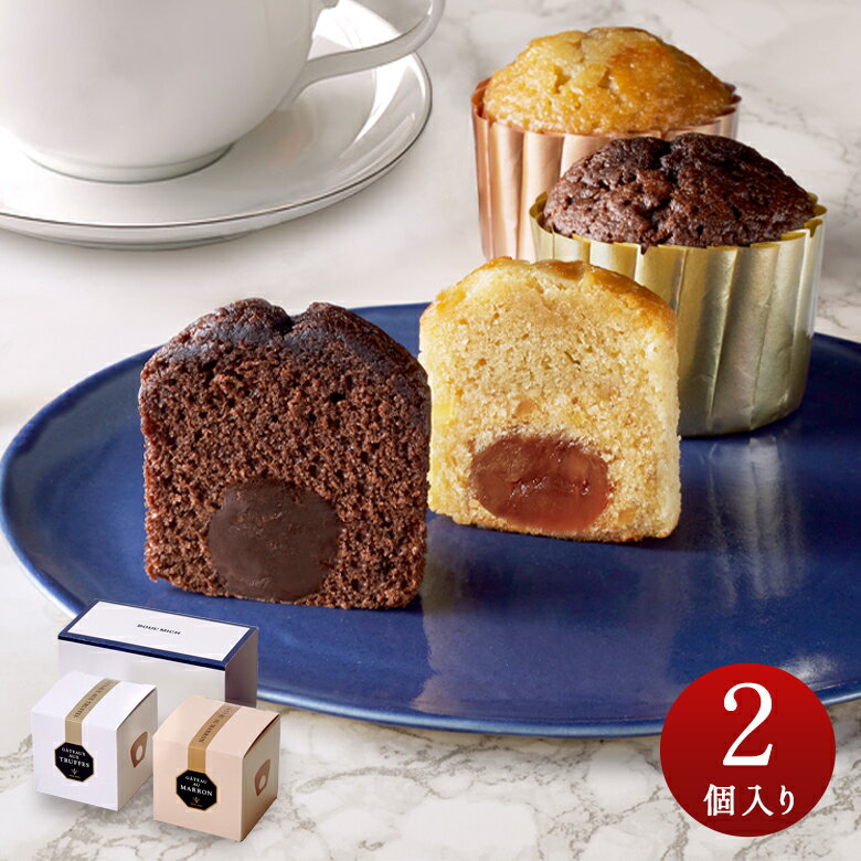 お菓子 個包装 お返し 御礼 お祝い 贈り物 お土産 プレゼント プチギフト 退職 おみやげ 二次会 サンクスギフト 記念品 TG-2 トリュフケーキ＆ガトー・オ・マロン 2個入り 1000円以下 ポイント消化 お取り寄せ ブールミッシュ スイーツ 洋菓子 吉田菊次郎