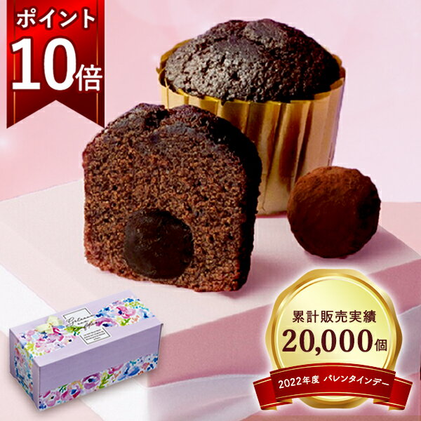 バレンタイン バレンタインデー 義理チョコ\ポイント10倍/早割 バレンタイン バレンタインデー トリュフケーキ 2個入り 可愛い 義理チョコ 友チョコ 職場 ばらまき 個包装 500円 ギフト プレゼント 人気 ブールミッシュ トリュフケーキ 2個入り『常温配送・焼き菓子』【 8箱以上で送料無料 】