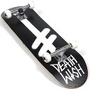 Deathwish GANG LOGO COMPLETE Blk/Wht 8.25 デスウィッシュ ギャング ロゴ コンプリート 国内正規品 スケートボード 組立て済み ビギナー SKATEBOARD sk8 送料区分：L【SS】
