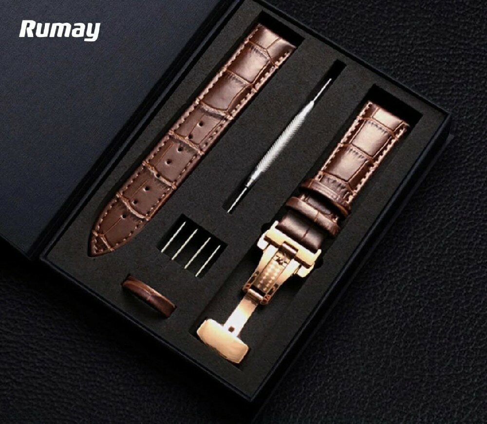 ベルト 時計 バンド 24mm 23mm 22mm 21mm 20mm 19mm 18mm 本革腕時計バンド 交換ベルト Dバックル 防水 防汗
