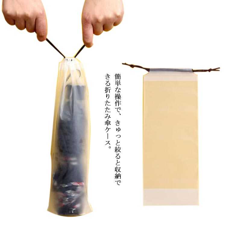 折りた お出かけ シンプル 通学 通勤 携帯便利 梅雨対策 軽量 透明 折り畳み傘 傘袋 雨傘 収納 防水 傘カバー 5枚セット 巾着袋