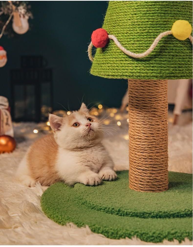 刺繍爪研ぎ器 猫のおもちゃ サイザル麻キャットクライミングフレーム 無臭 無着色 ...