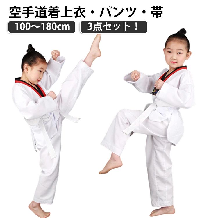 格闘 100 3点セット 道着 熟練者 子供 武道 130 初心者 格闘技 合気道着 空手衣 授...
