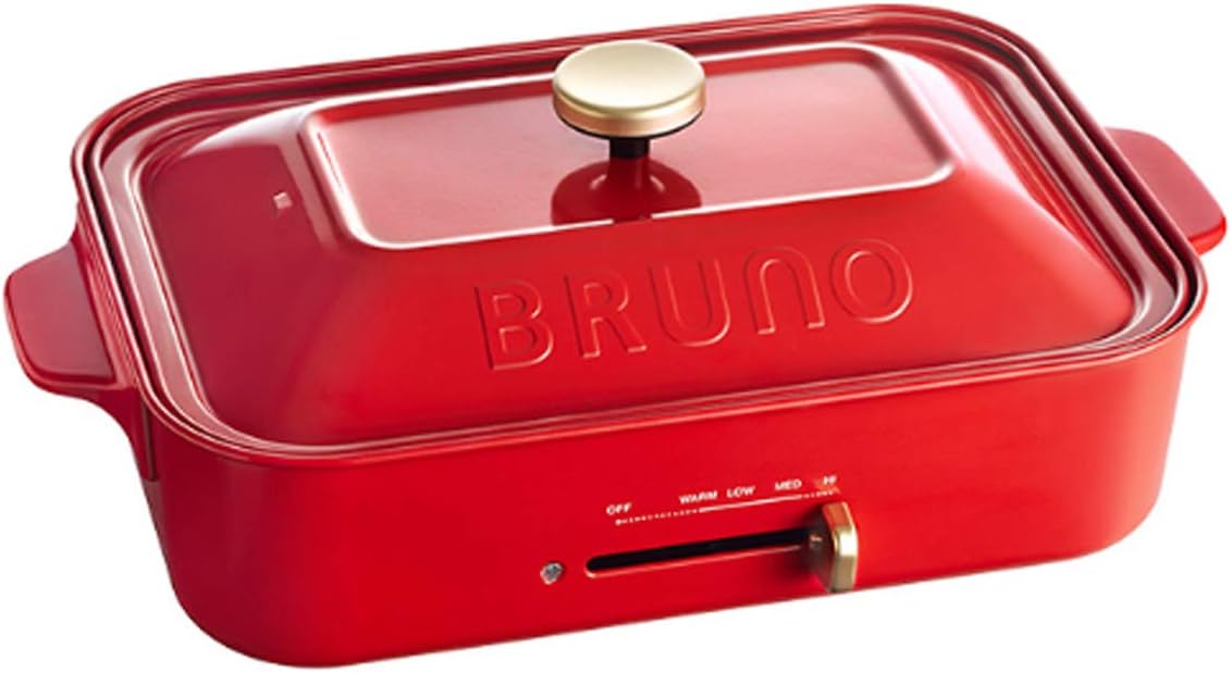 楽天市場】BRUNO コンパクトホットプレート レッド BOE021-RDの通販
